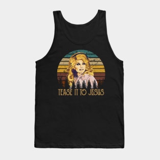 Vintage Musical Retro Parton My Favorite People Tank Top